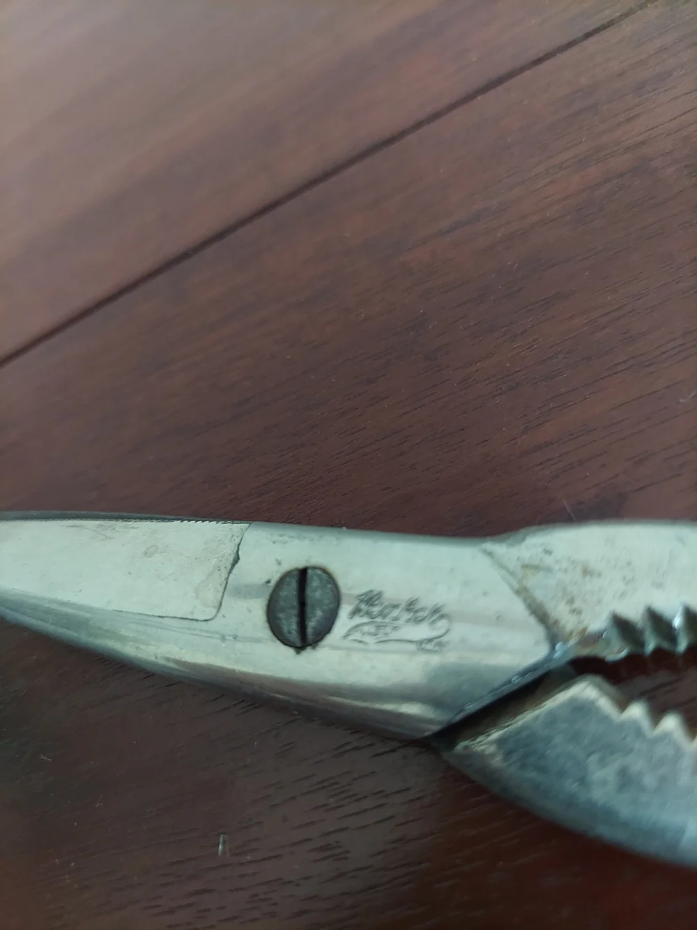 Mid Century Antique Poultry KitchenShears. Featuring Multi purpose bone cracker